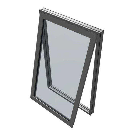 Black Awning Window 1495h x 1195w Double Glazed (Hook Hinged)