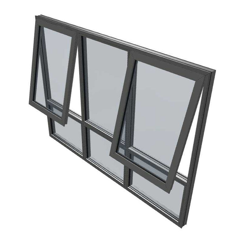 Black Awning Window - 2057h X 2635w - DJEV50 Clear Tgh Double Glazed