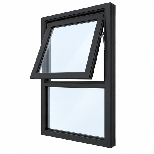 Black Awning Window 1795h x 1195w Double Glazed