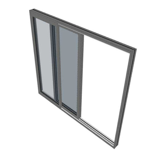 Black Sliding Door - 2095h X 2050w - RH Opening