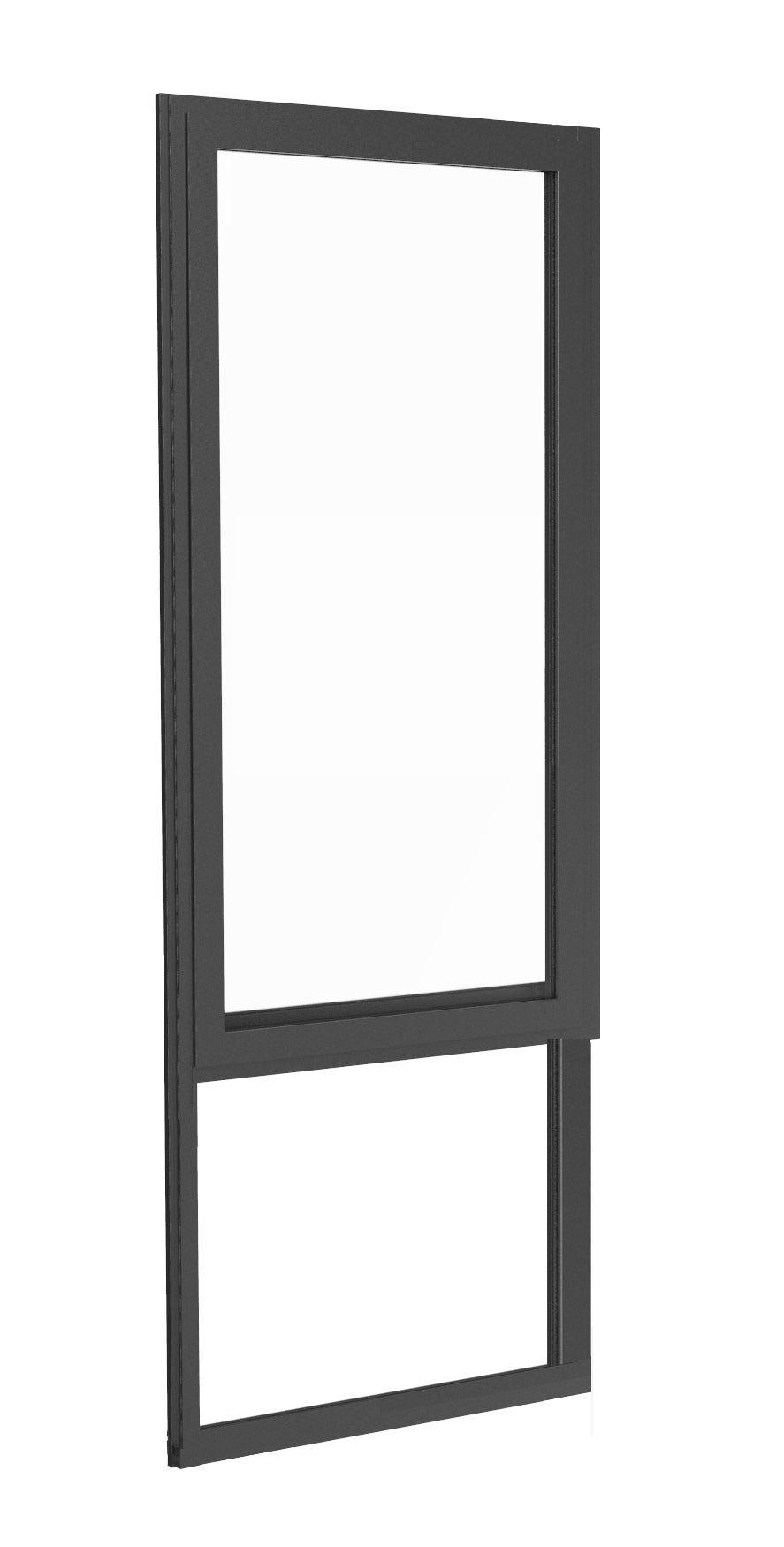 Black Awning Window - 2100h X 1190w Double Glazed