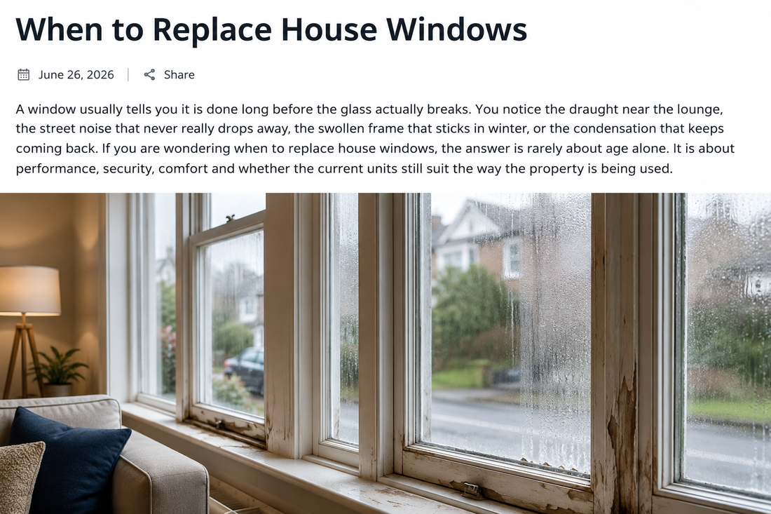When to Replace House Windows