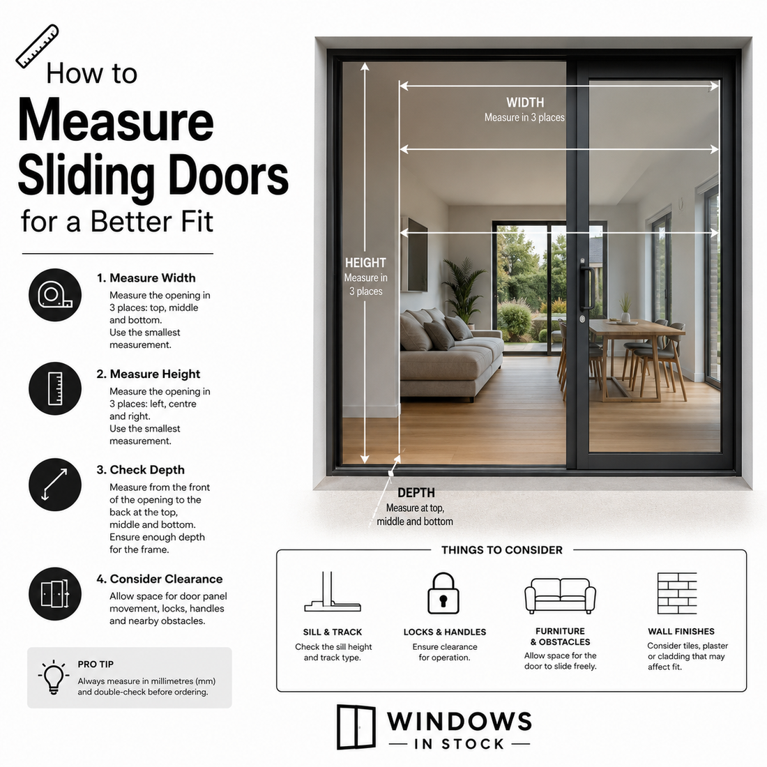 How to Measure Sliding Doors for a Better Fit