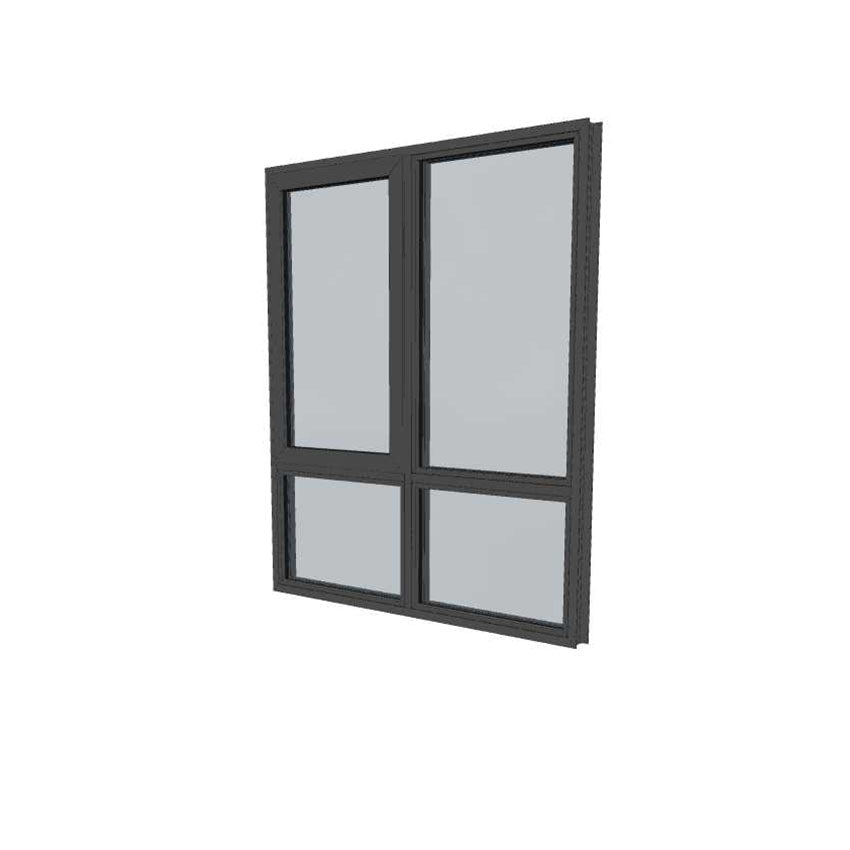 Black Awning Window - 2095h X 1795w - EV50 Clear Tgh Double Glazed