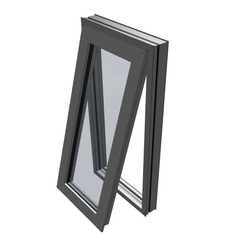Dark Monument Awning Window 1800h x 595w Double Glazed + 40mm over reveal height and width