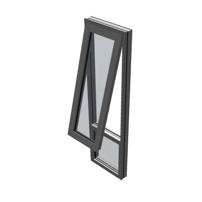 Dark Monument Awning Window 2100h x 595w Double Glazed