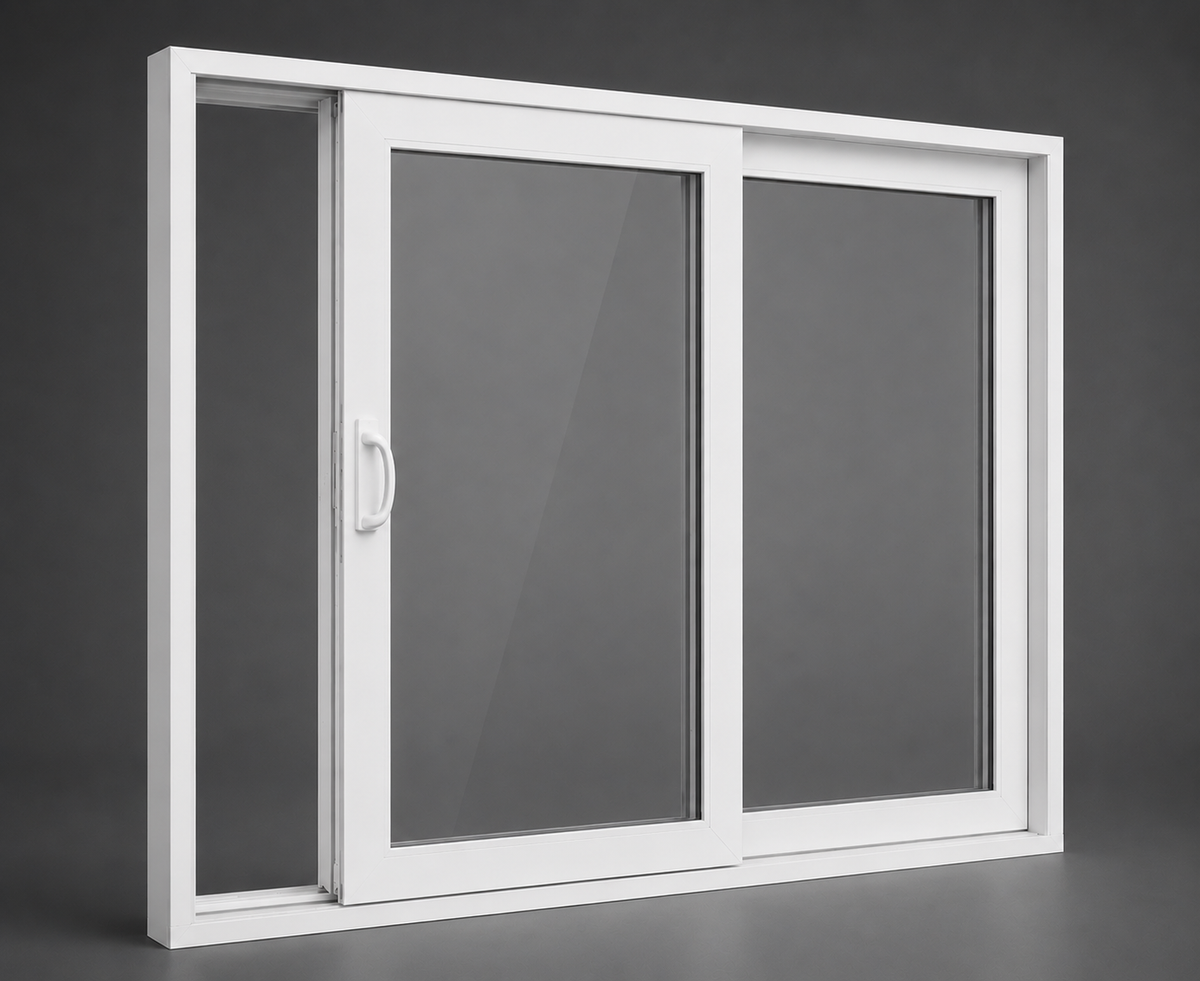 White Sliding  Door - 2095h X 1795w - LH Opening