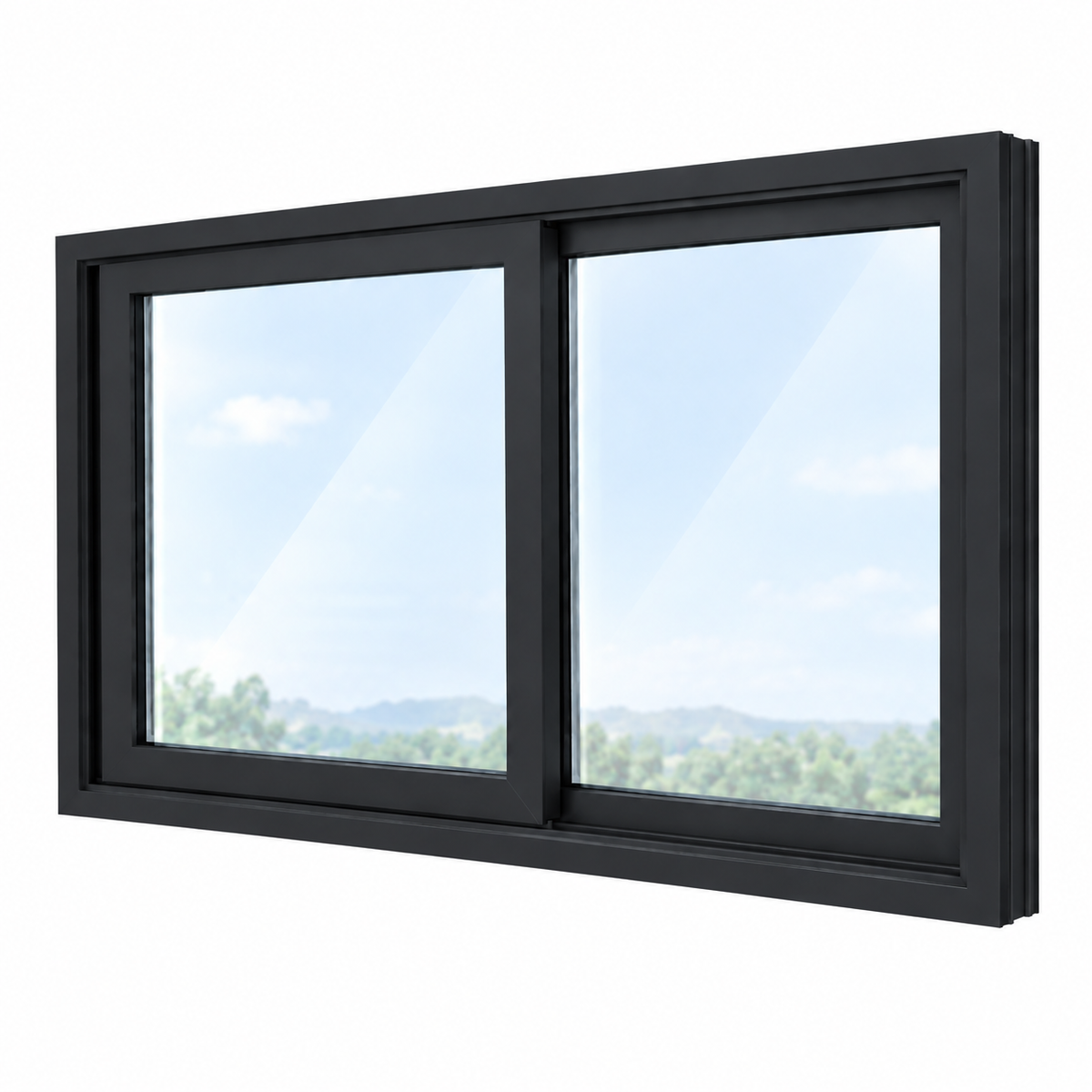 Black Sliding Window - 857h X 850w - LH Opening