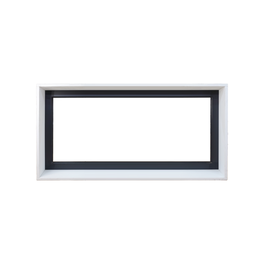 Black Fixed Window - 900h X 1800w Double Glazed