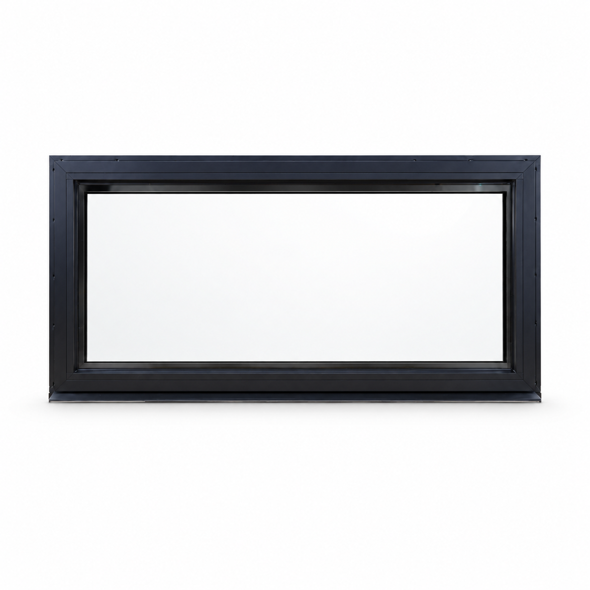 Black Fixed Window - 900h X 1800w Double Glazed